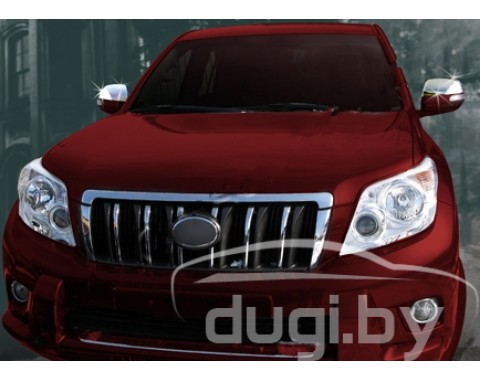 Хром накладки на зеркала (нерж.) для Land Cruiser Prado 150